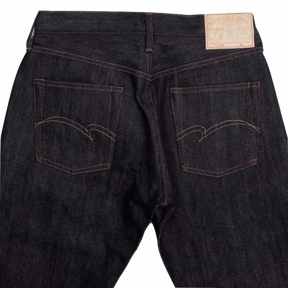 Studio D'Artisan 15oz Suvin Gold Slim Tapered Selvedge Jeans - Picture 3 of 9